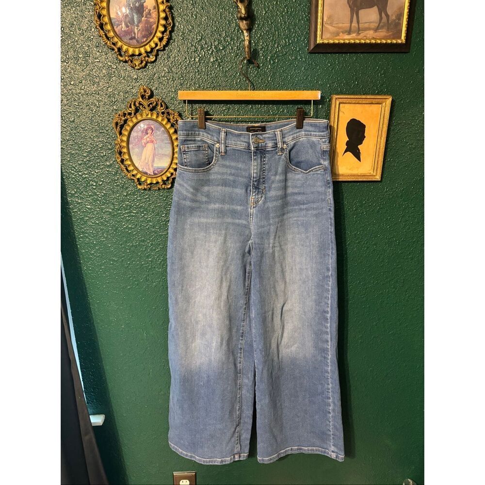 Banana Republic High Rise Wide Leg Jeans Sz 29/8 Blue